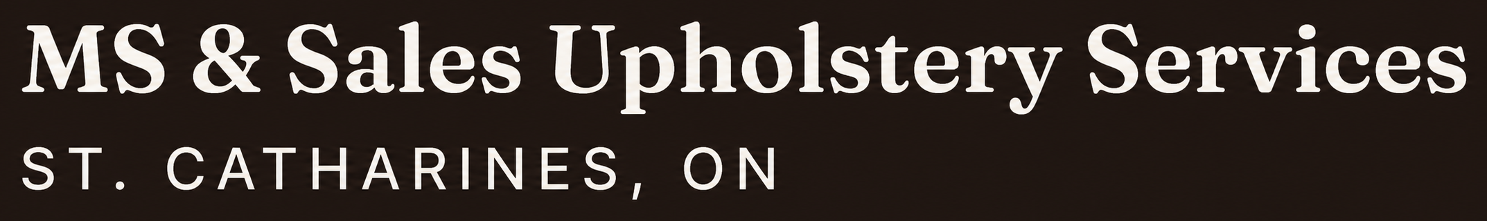 MS & Sales Upholstery Services logo